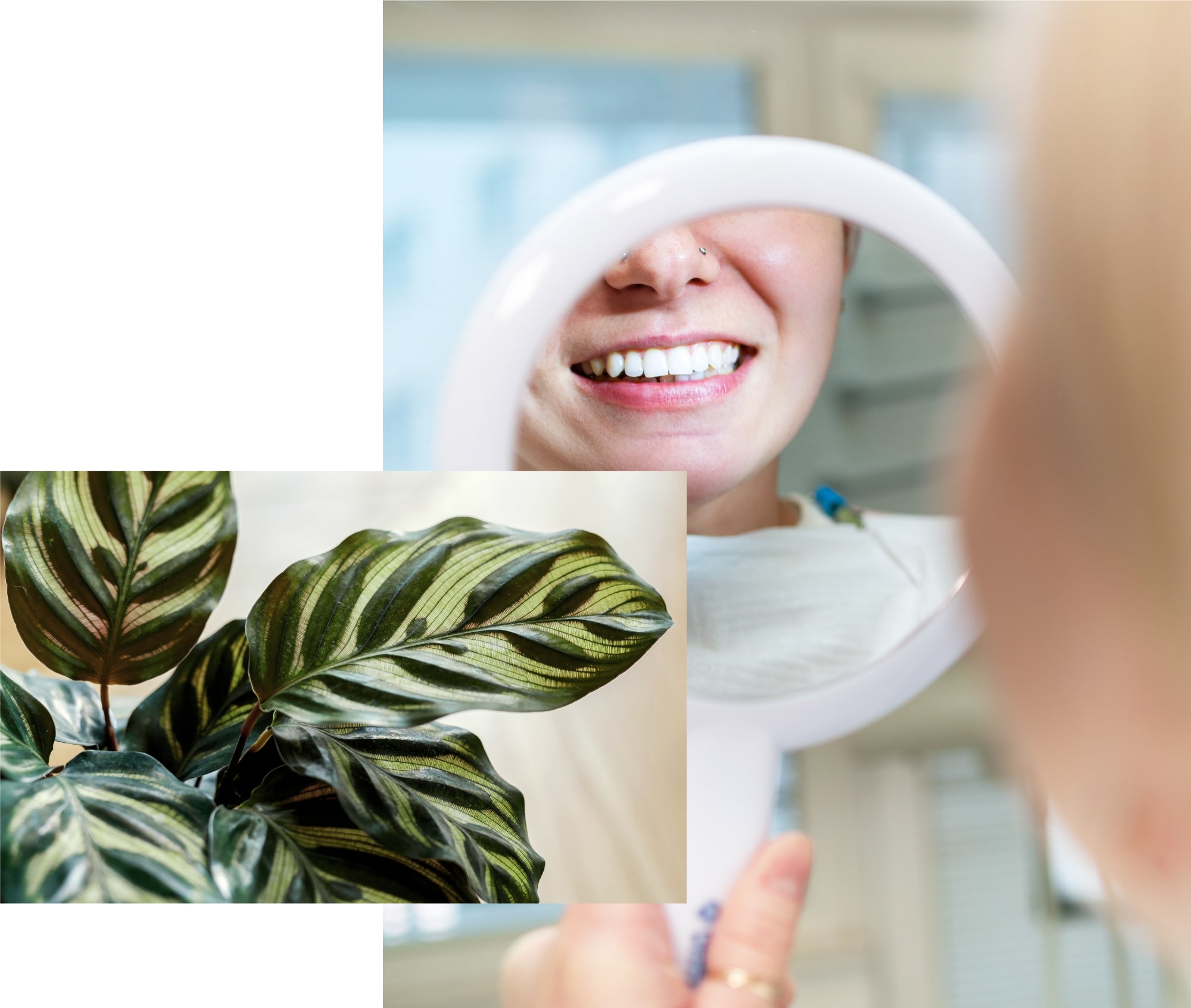 Woman smiling after oral surgery in Seminole FL